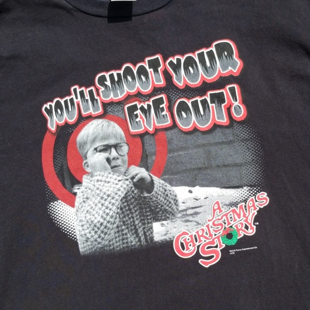 A CHRISTMAS STORY YOU'LL SHOOT YOUR EYE OUT SHIRT UNISEX XL - Picture 2 of 5